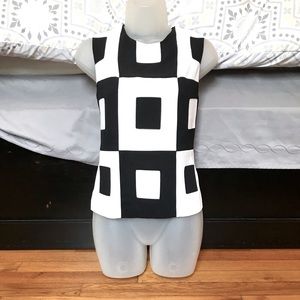 Vintage 90s Laundry by Shelli Segal
Black & White MOD Top
